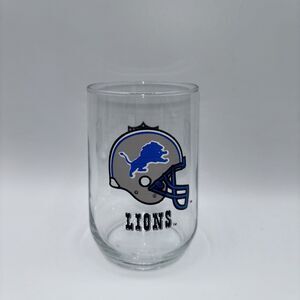 Detroit Lions NFL 14oz DRINKING BAR GLASS Tumbler 43/4" Tall-Replacement Collect